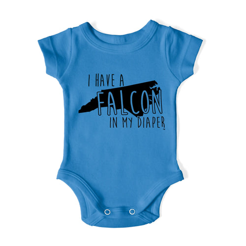 I HAVE A FALCON IN MY DIAPER Baby One Piece IN MY DIAPER