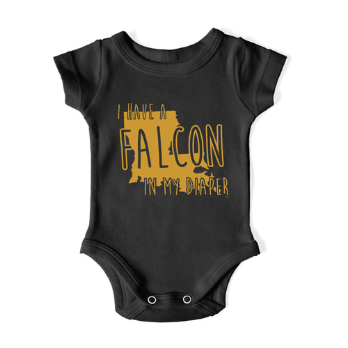 I HAVE A FALCON IN MY DIAPER Baby One Piece IN MY DIAPER