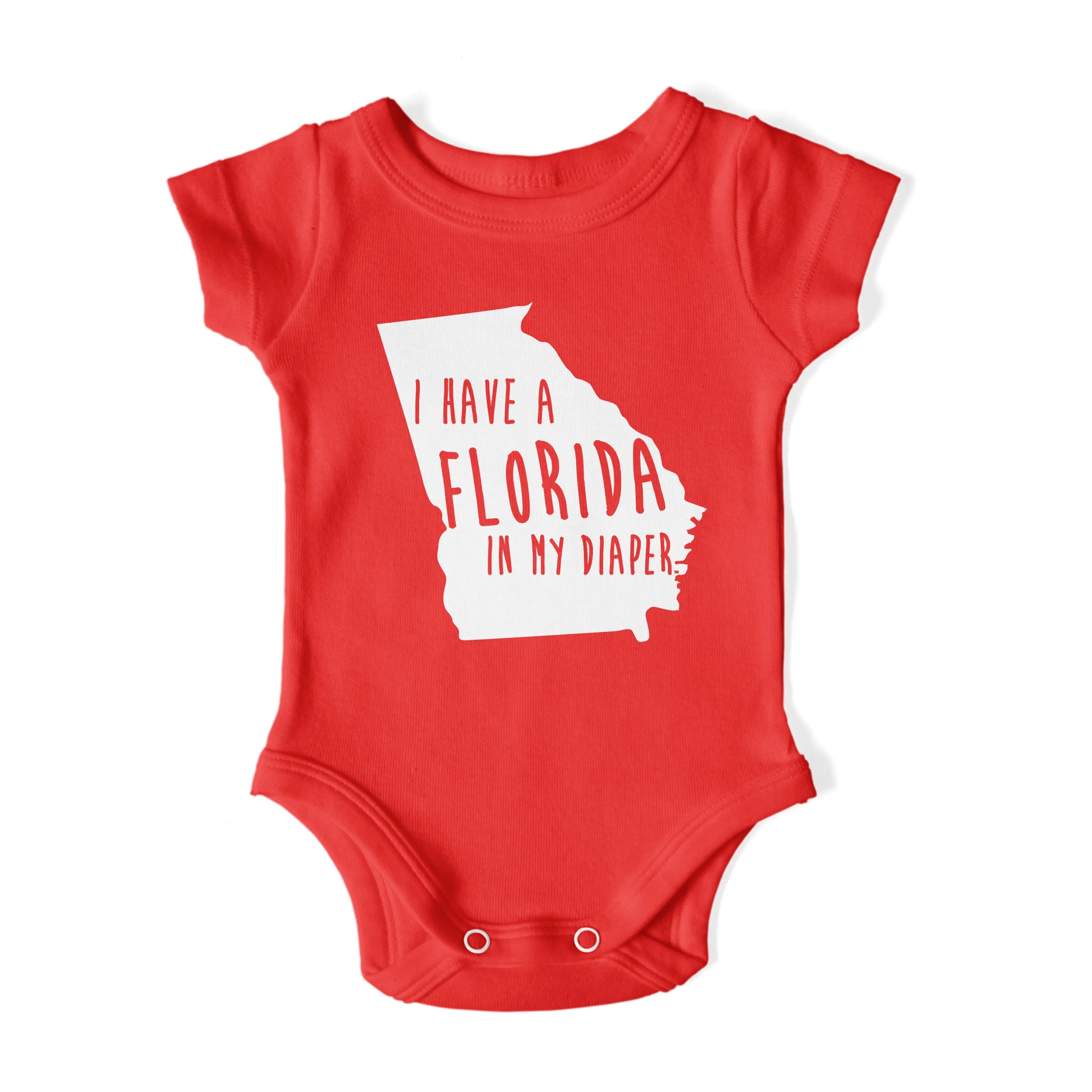 I HAVE A FLORIDA IN MY DIAPER Baby One Piece IN MY DIAPER