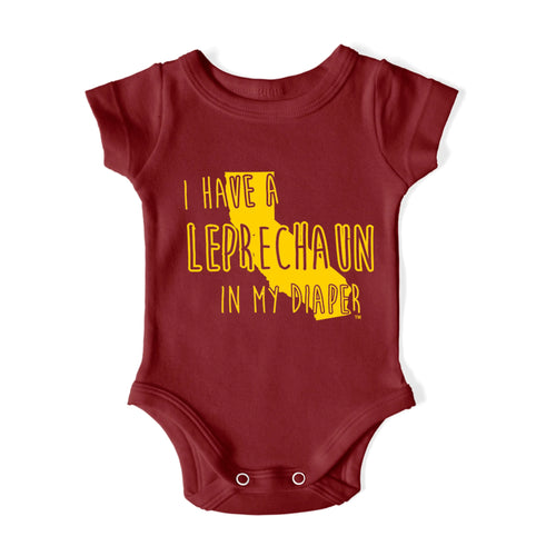 I HAVE A LEPRECHAUN IN MY DIAPER Baby One Piece IN MY DIAPER