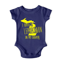 Load image into Gallery viewer, I HAVE A LEPRECHAUN IN MY DIAPER Baby One Piece IN MY DIAPER