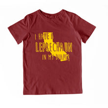 Load image into Gallery viewer, I HAVE A LEPRECHAUN IN MY DIAPER Child Tee IN MY DIAPER