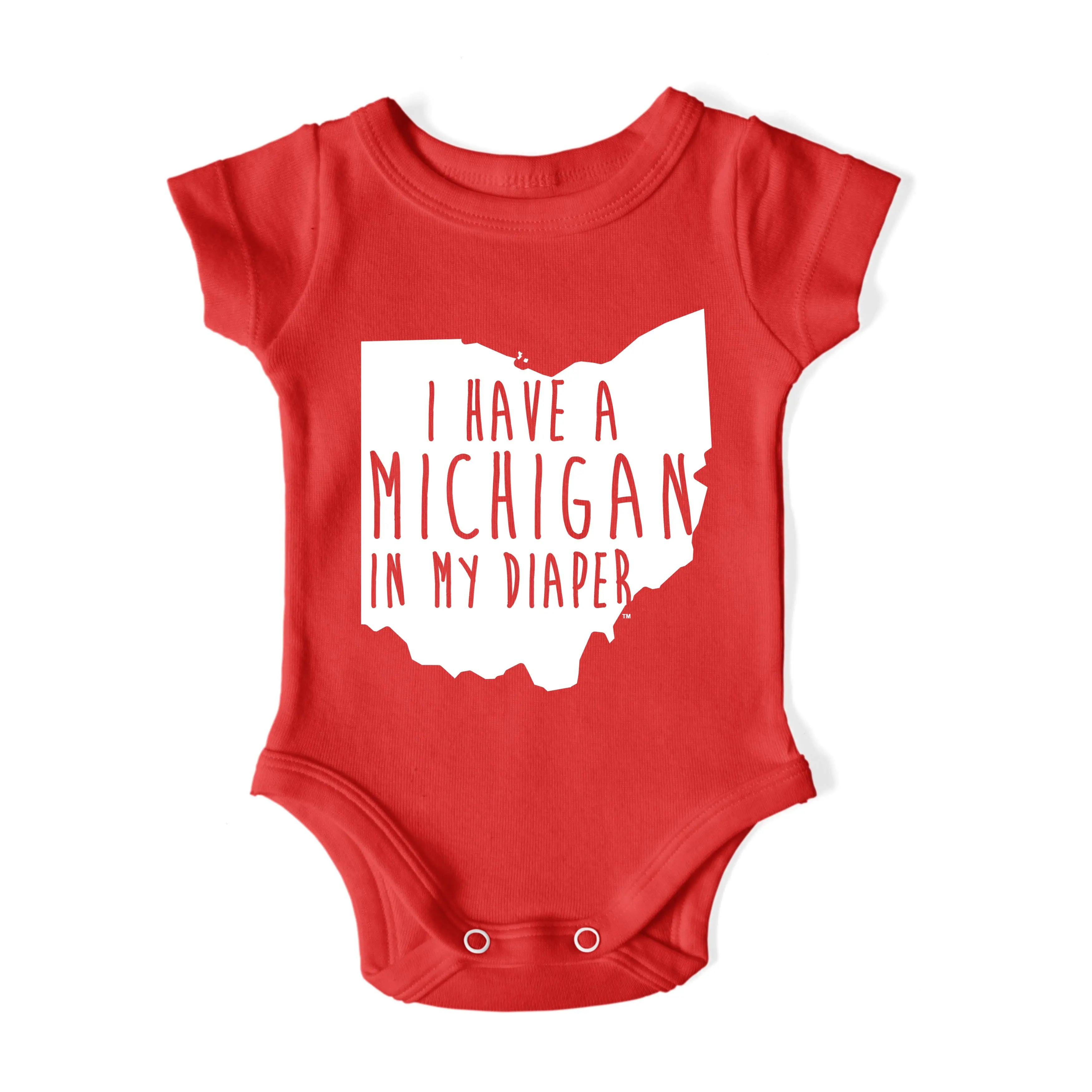 I HAVE A MICHIGAN IN MY DIAPER Baby One Piece IN MY DIAPER