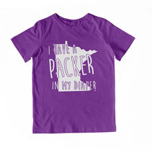 Load image into Gallery viewer, I HAVE A PACKER IN MY DIAPER Child Tee IN MY DIAPER