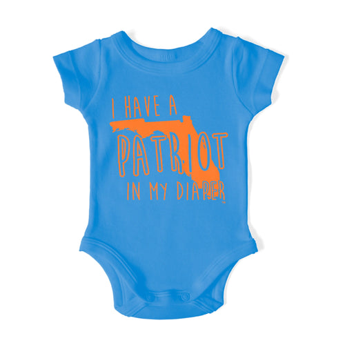 I HAVE A PATRIOT IN MY DIAPER Baby One Piece IN MY DIAPER