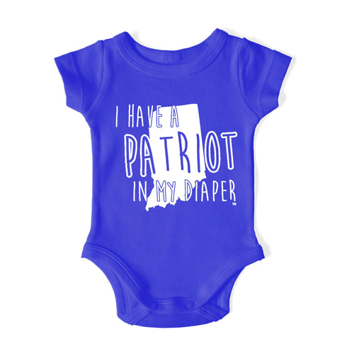 I HAVE A PATRIOT IN MY DIAPER Baby One Piece IN MY DIAPER