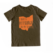 Load image into Gallery viewer, I HAVE A PITTSBURGH IN MY DIAPER Child Tee IN MY DIAPER