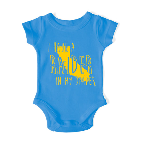 I HAVE A RAIDER IN MY DIAPER Baby One Piece IN MY DIAPER