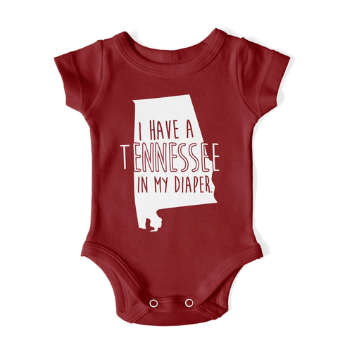 I HAVE A TENNESSEE IN MY DIAPER Baby One Piece IN MY DIAPER