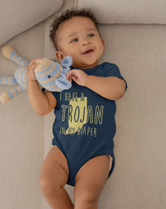 I HAVE A TROJAN IN MY DIAPER Baby One Piece IN MY DIAPER