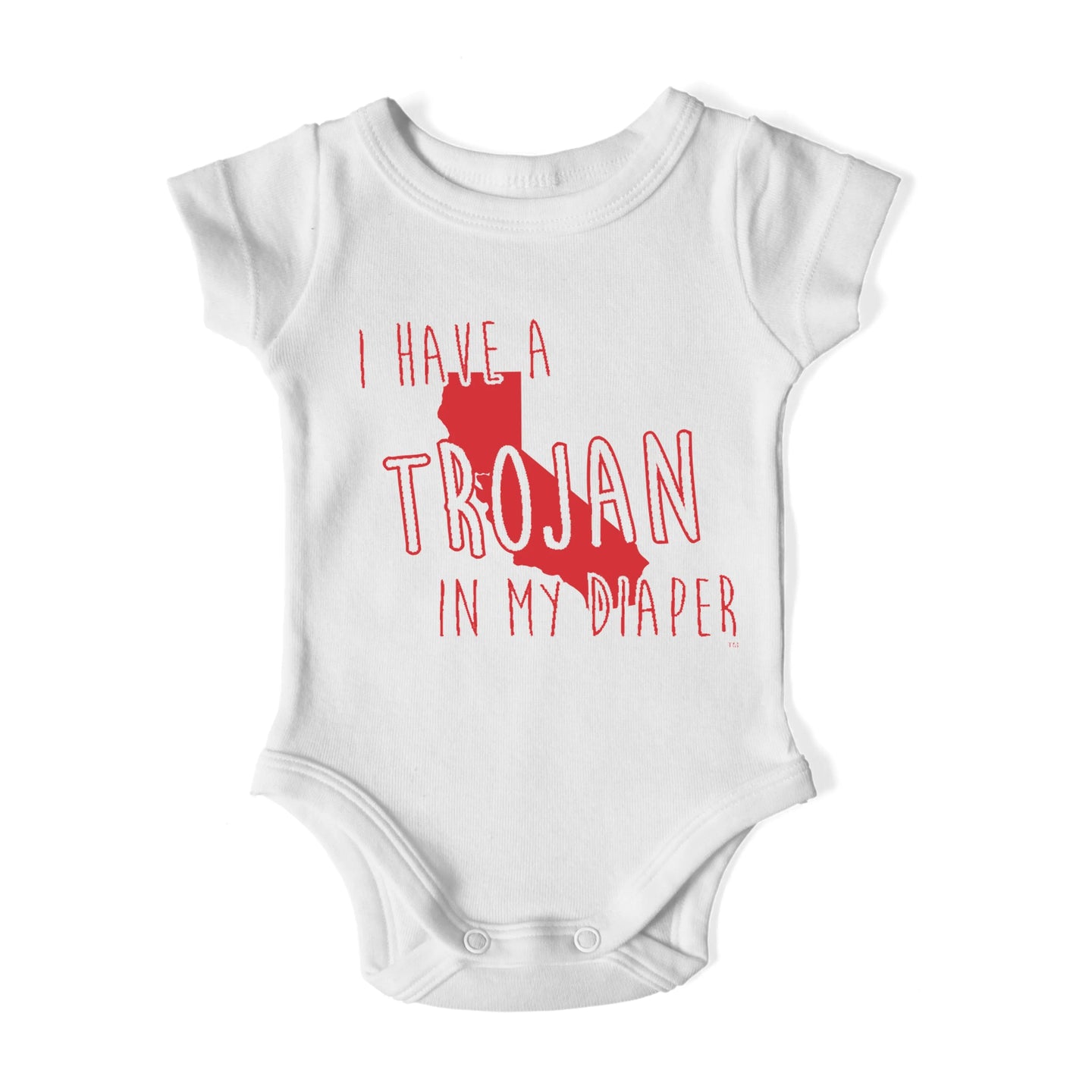 I HAVE A TROJAN IN MY DIAPER Baby One Piece IN MY DIAPER