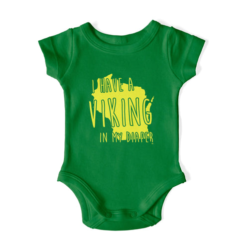I HAVE A VIKING IN MY DIAPER Baby One Piece IN MY DIAPER
