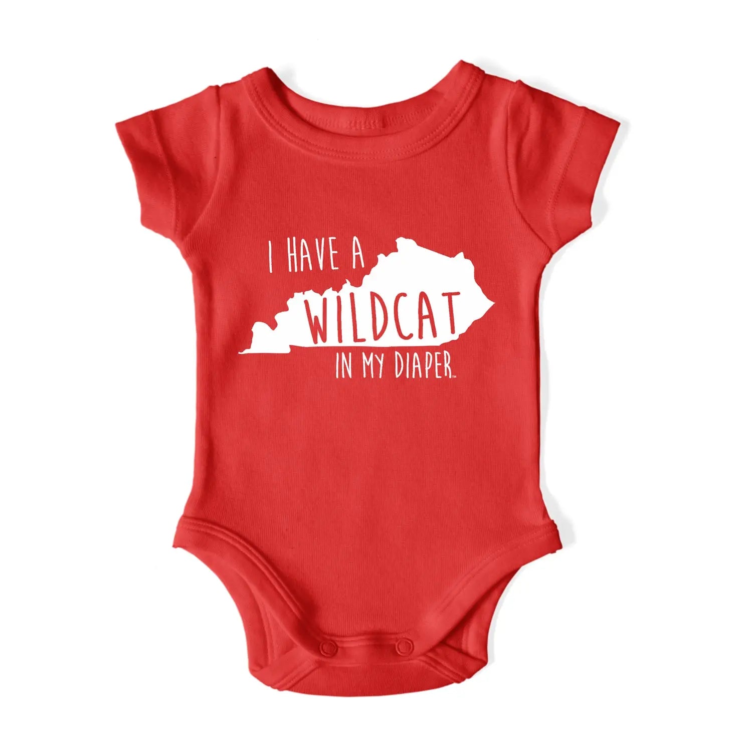 I HAVE A WILDCAT IN MY DIAPER Baby One Piece IN MY DIAPER