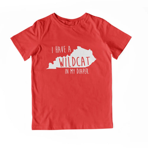 I HAVE A WILDCAT IN MY DIAPER Child Tee IN MY DIAPER