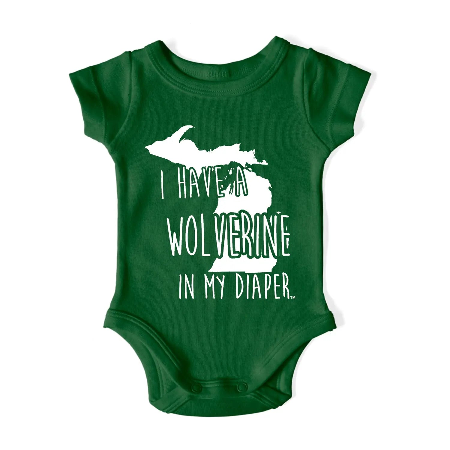 I HAVE A WOLVERINE IN MY DIAPER Baby One Piece IN MY DIAPER
