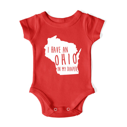 I HAVE AN OHIO IN MY DIAPER Baby One Piece IN MY DIAPER
