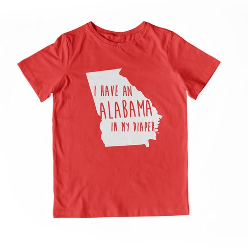 I HAVE AN ALABAMA IN MY DIAPER Child Tee