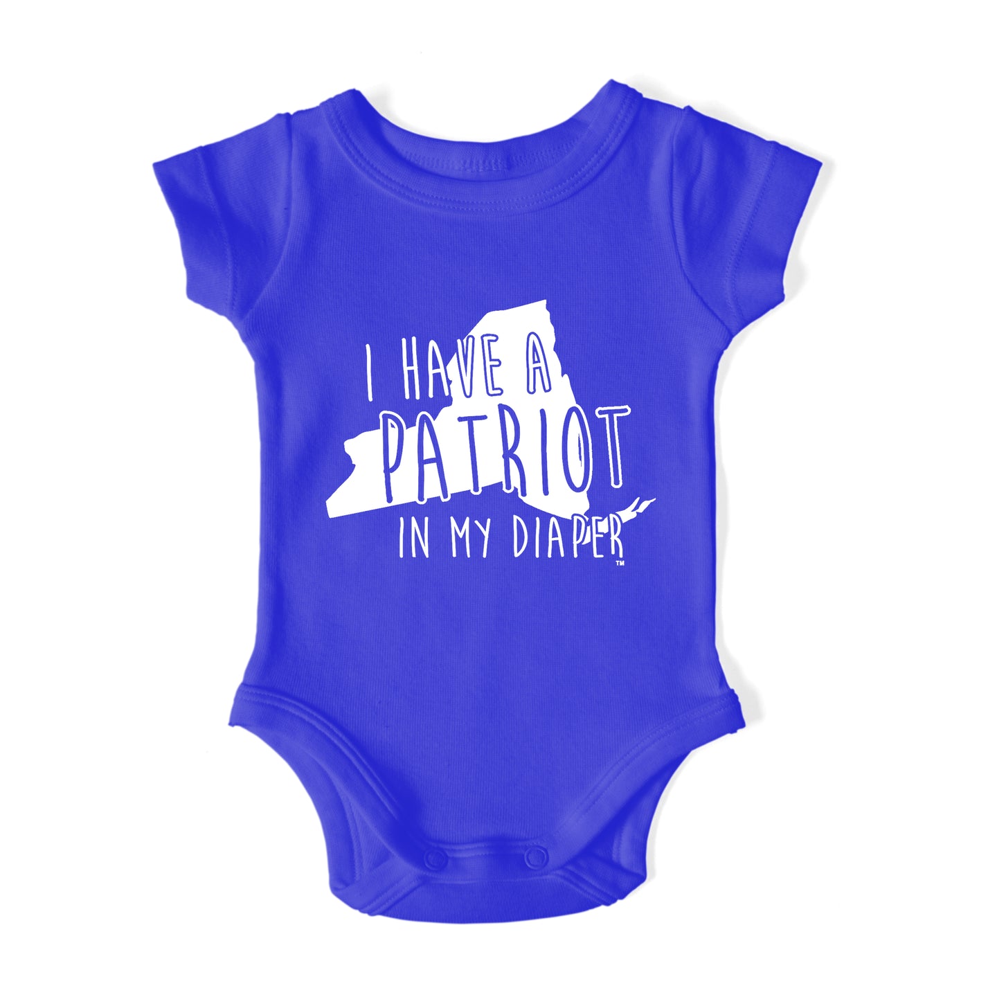 I HAVE A PATRIOT IN MY DIAPER Baby One Piece