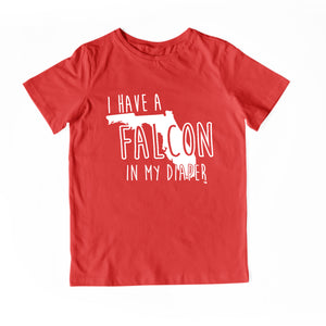 I HAVE A FALCON IN MY DIAPER Child Tee