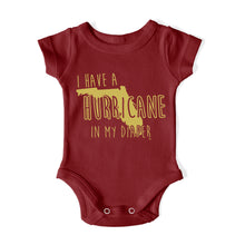 Load image into Gallery viewer, I HAVE A HURRICANE IN MY DIAPER Baby One Piece