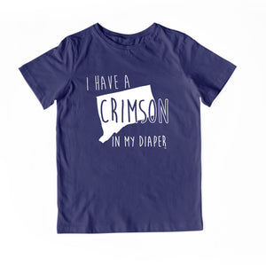 I HAVE A CRIMSON IN MY DIAPER Child Tee