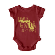 Load image into Gallery viewer, I HAVE A GATOR IN MY DIAPER Baby One Piece