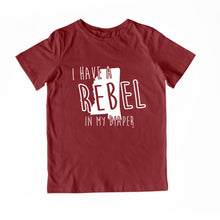 Load image into Gallery viewer, I HAVE A REBEL IN MY DIAPER Child Tee