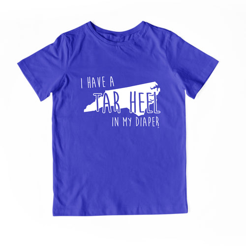 I HAVE A TAR HEEL IN MY DIAPER Child Tee
